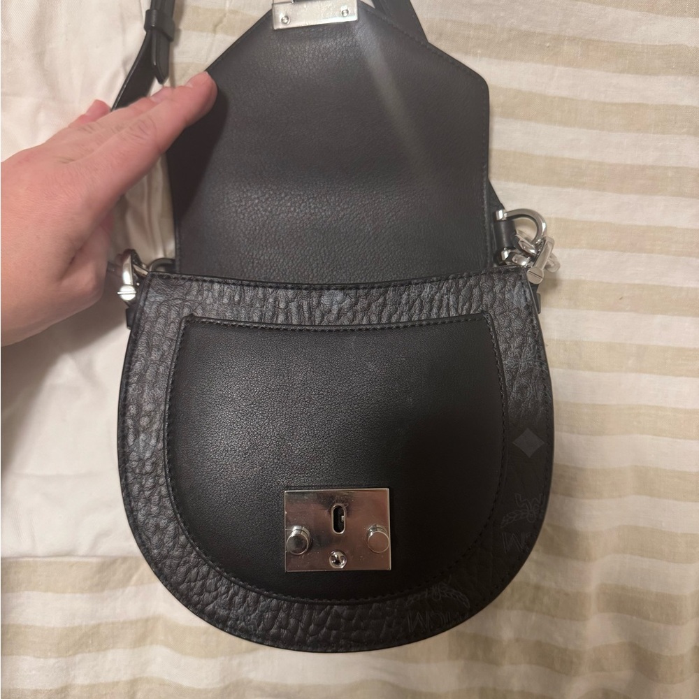 MCM (Black Visetos Patricia Mini Shoulder Bag) - Picture 7 of 14